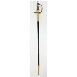 Officer's Sword w/ Brass Hilt and Scabbard