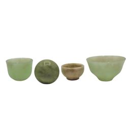 (4) Chinese Celadon Pieces