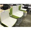 Image 2 : GREEN AND WHITE PEDRALI TWEET BAR HEIGHT CHAIR