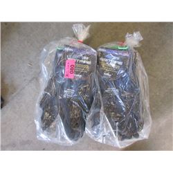 12 Pairs of XL Nylon Nitrile Palm Gloves