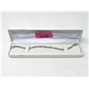 Image 2 : 6.84 CTW White Topaz & Diamond Tennis Bracelet
