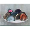 Image 1 : 8 Polished One Side Agate & Agate Crystal Pieces