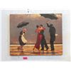 Image 1 : Jack Vettriano Canvas Wall Art - 24" x 19"