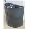 Image 1 : New 18" Tall Black Ficonstone Corner Planter