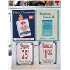 Image 1 : 4 Vintage Style Cardboard Signs