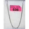 Image 1 : 18KT White Gold Triple Strand 18" Necklace