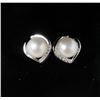 Image 2 : 4 New Pairs of Sterling Silver Pearl Stud Earrings