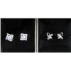 Image 2 : 4 New Pairs of Sterling Silver Zirconia Stud Earrings