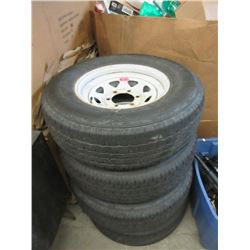 4 Road Rider ST IV Tires on Rims - 225/75R15