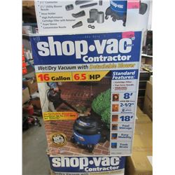 New 16 Gal Wet/Dry Shop Vac with Detachable Blower