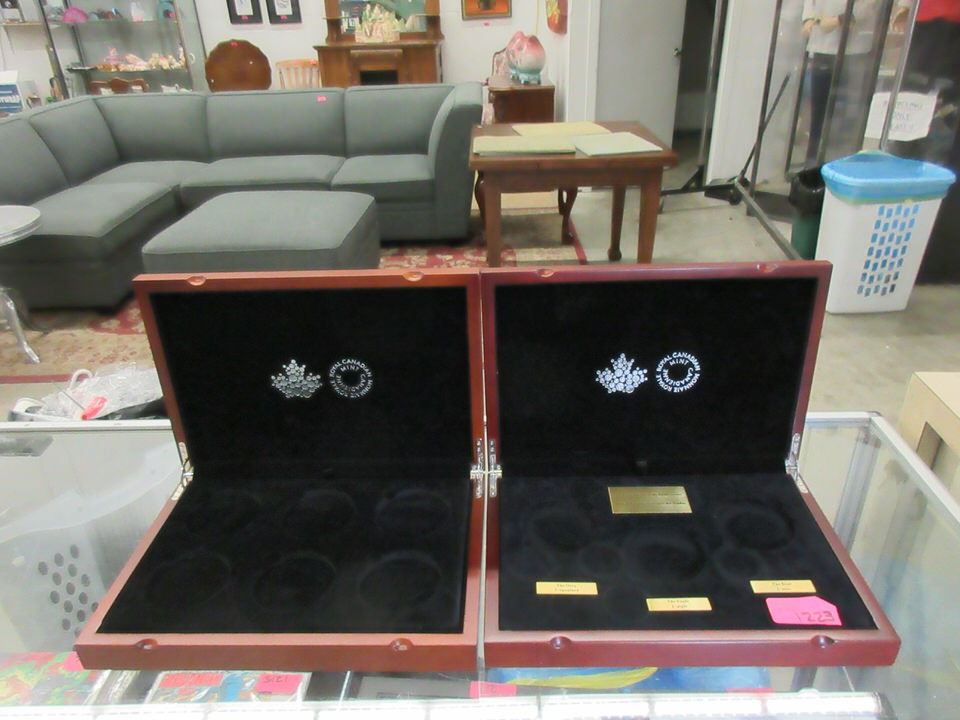 2 Royal Canadian Mint Coin Collection Boxes