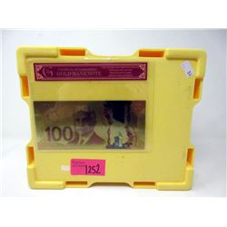 Bullion Box with $100 Gold Foil Novelty Note