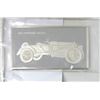 Image 2 : Five 2.08 Oz .925 Silver 2-Sided Car Motif Bars