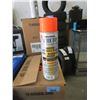 Image 1 : Case of 12 Orange Fluorescent Marking Spray Paint
