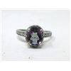 Image 1 : Mystic Topaz & Diamond Solitaire Ring