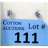 Image 1 : New 1 CT Tanzanite Sterling Silver Stud Earrings