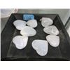 Image 1 : 8 Selenite Healing Hearts (Satin Spar)