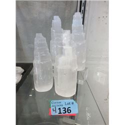 4 Selenite Healing Towers (Satin Spar)