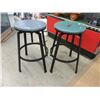 Image 1 : 2 Metal Based 25" Swivel Stools