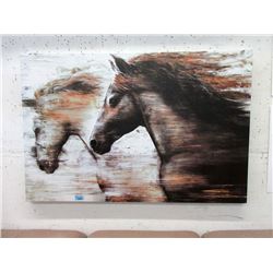 Large "Horses" Canvas Wall Art - 32" x 45"