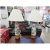 Image 1 : Pair of Vintage 33" Tall Ceramic Lamps