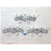 Image 1 : 3 New Metal Wall Hooks with Leaf Design
