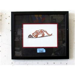 Richard Shorty Framed Print - Cougar & Porcupine