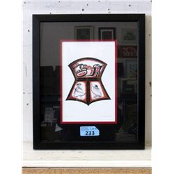 Richard Shorty Framed Print - Copper Design