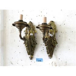 Pair of Vintage Electric Wall Sconces