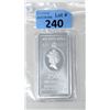 Image 1 : 8 Oz/250 Gram. St. Helena Silver Legal Tender Bar
