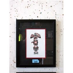 Richard Shorty Framed Print - Totem