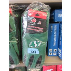 12 New Pairs of Saskatchewan CFL Football Gloves