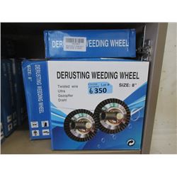 6 New 8" Derusting Weeding Wheels