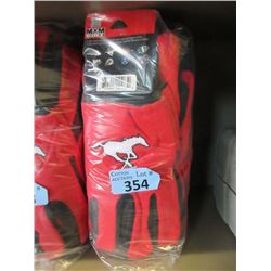 12 Pairs of Calgary Stampeders Football Gloves