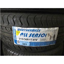 1 New Weathermaxx All Season 215/50R17 Tire