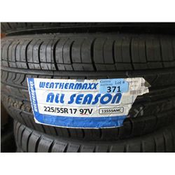 1 New Weathermaxx All Season Tire - 225/55R17
