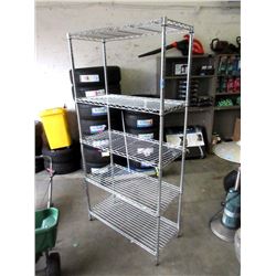 5 Tier Metal Utility Shelf - 16" x 36" x 72" tall