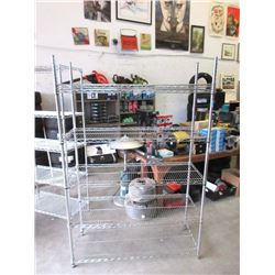 5 Tier Metal Utility Shelf - 18" x 48" x 72" tall