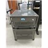 Image 1 : Rolling Metal 2 Drawer Storage Unit