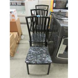 3 Matching Black Dining Chairs
