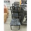 Image 1 : 3 Matching Black Dining Chairs