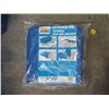 Image 1 : New Western Rugged 20' x 20' Blue Tarp