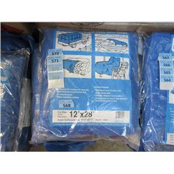 New 12' x 28' Blue Western Rugged Tarp