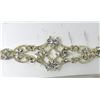 Image 2 : New David's Bridal Crystal Gold Filigree Tie Back