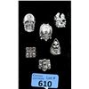 Image 1 : 6 New Large Heavy Metal  Rings - Assorted Sizes