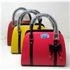 Image 1 : 3 Ladies New Handbags -1 Red, 1 Pink, & 1 Yellow