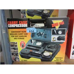 New 12 Volt Carry Case Compressor - 260 PSI