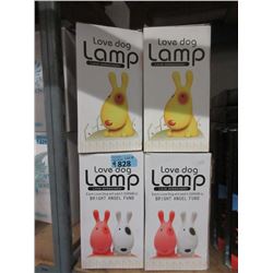 4 Love Dog Lamps