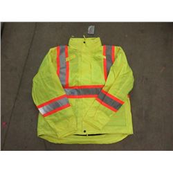 New Condor XL Lime Fleece Lined Safety Jacket