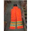 Image 1 : 2 New 3XL Orange Hi-Viz Safety Bib Overalls